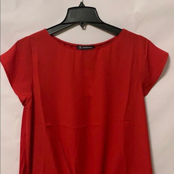 NWT INC INTERNATIONAL CONCEPT RED BLOUSE SIZE‎ M - Picture 3 of 6